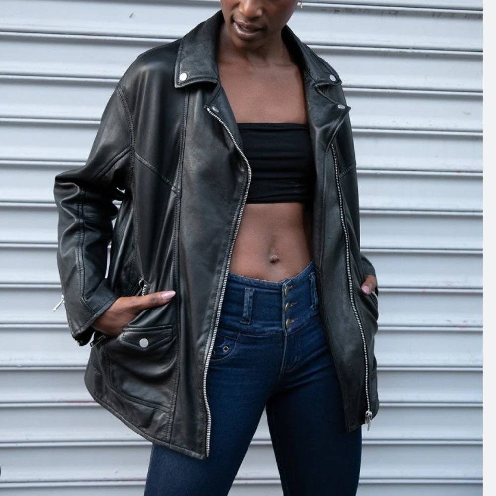 ISO IN SEARCH OF! Mauritius Yori Leather Jacket Black - Picture 2 of 3
